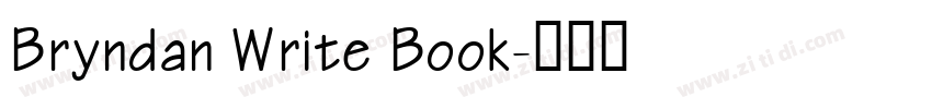 Bryndan Write Book字体转换